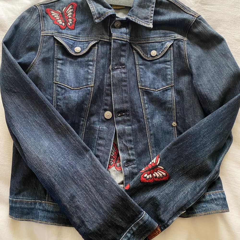 7 For all Mankind Butterfly Denim Jamet sz M